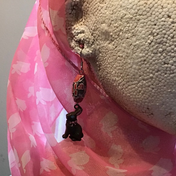 Chocolate Bunny Earrings - Picture 7 of 8